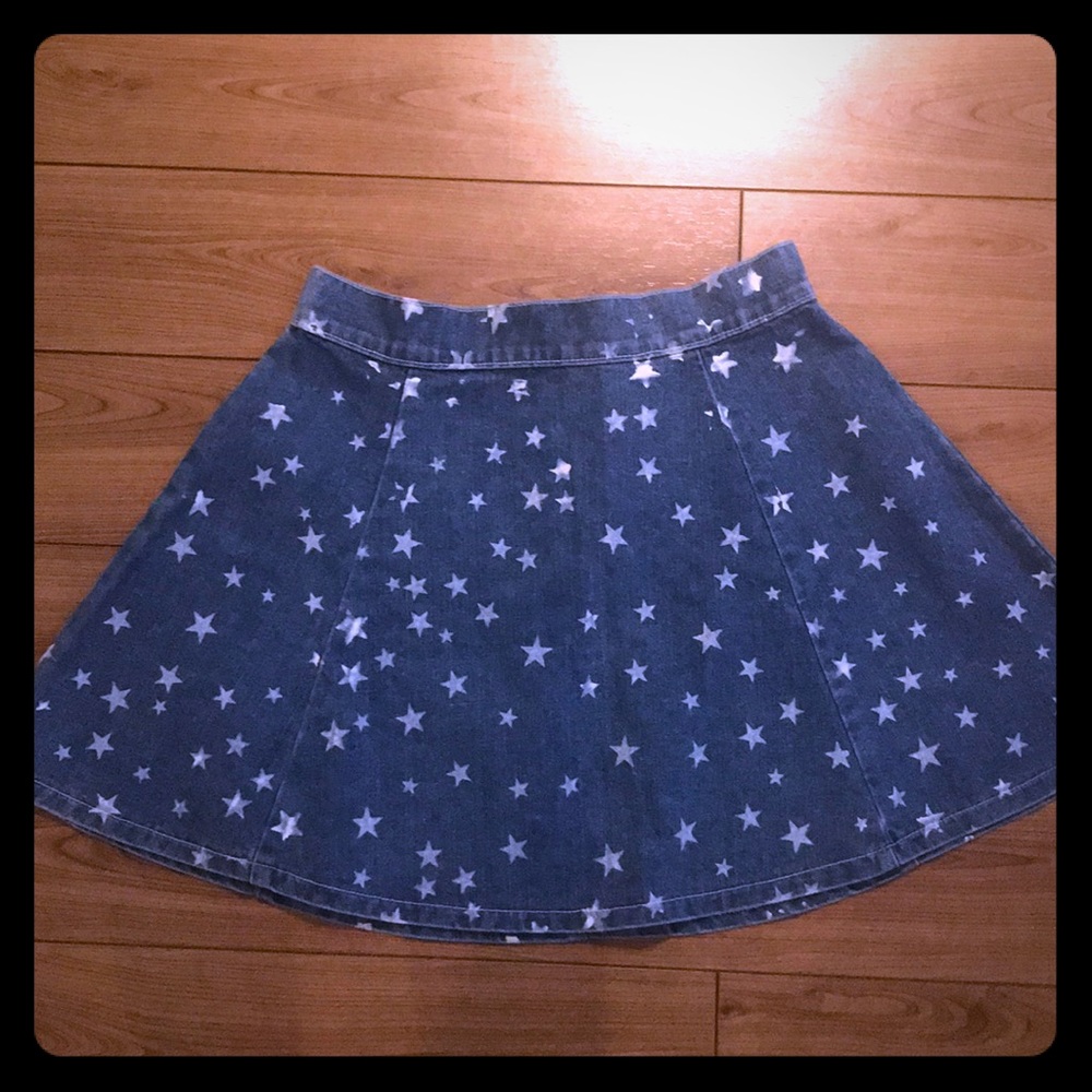 Brand new LF star jean skirt